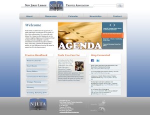 New Jersey Library Trustee Association website homepage