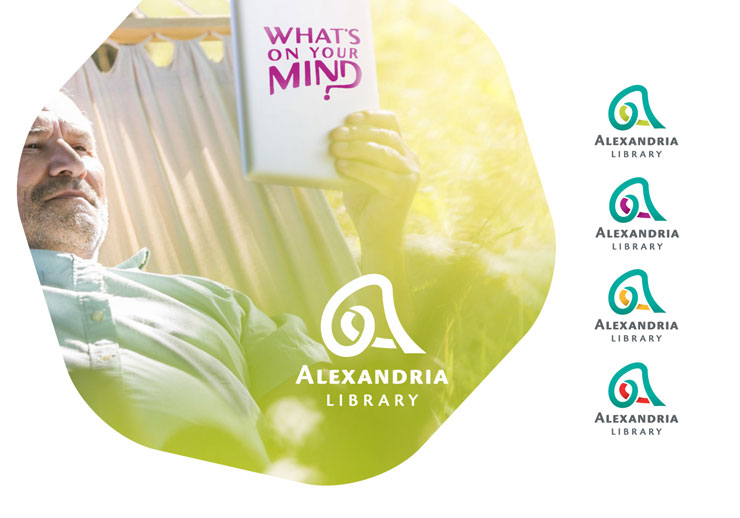 Logo design for Alexandria Library