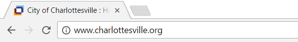 The City of Charlottesville's main site doesn't have SSL, but users can feel confident paying online as the third-party bill paying site is secure.