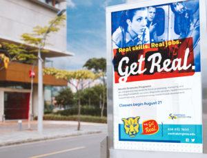 Billboard designed for Central Virginia Community College by The Ivy Group